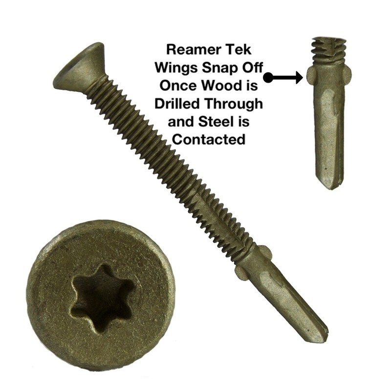 REAMER WOOD TEK SCREWS: Wood to Metal Fastening (Reamer Wings) Torx/Star Drive gallery
