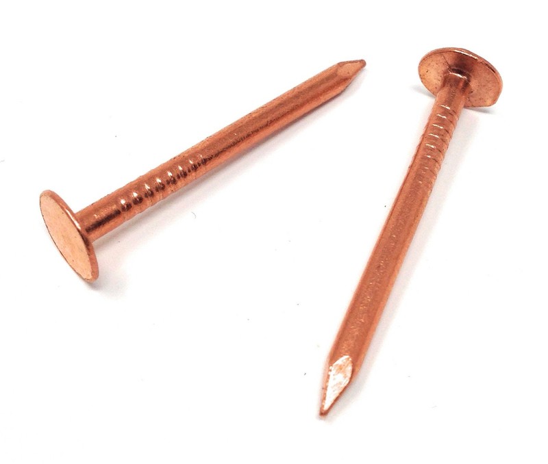 1.5 Inch Copper Nails for Slating & Roofing – 10 Oz Pack of Solid 4d,