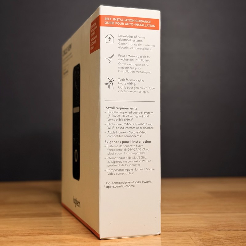 NEW Logitech Circle View Wired Smart Doorbell 961000484 Apple HomeKit SEALED gallery