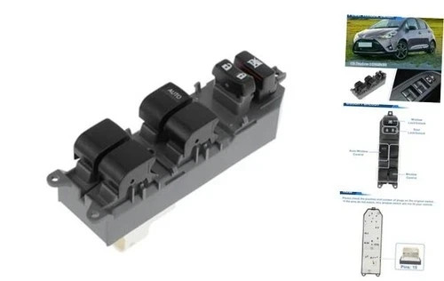 Front Left Driver Side Power Window Switch for Toyota Yaris 2011-2019 Window gallery