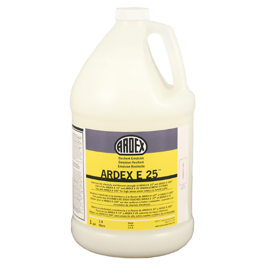 ARDEX E 25 Resilient Emulsion Additive, Light Blue, 1 Gal (3.78 L), 12214