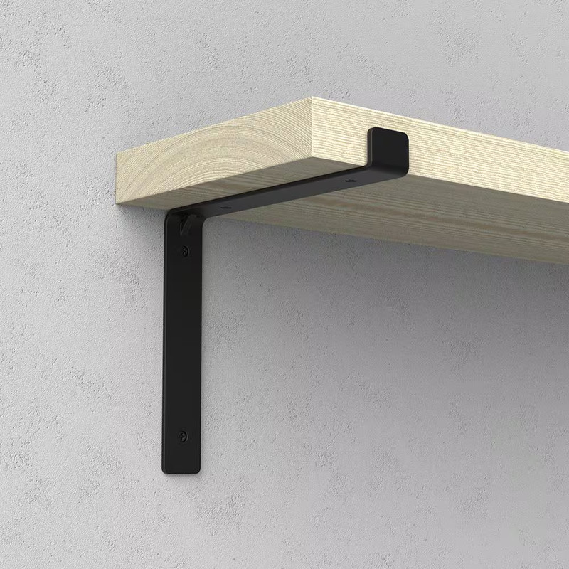 10 In.Deco L Bracket, Black
