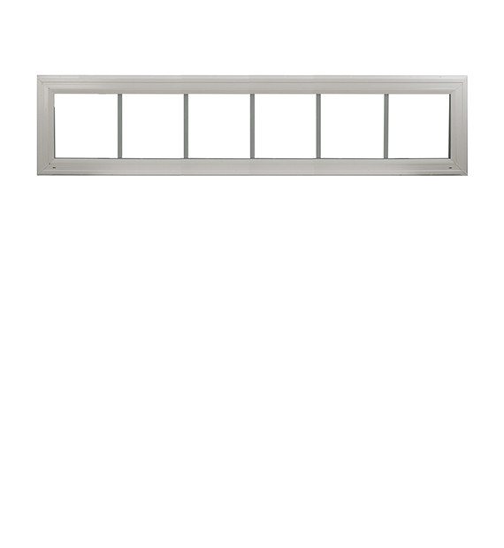 Double Pane Transom Window 72″ x 10″ White FL. Approved Argon Gas Low E DP50