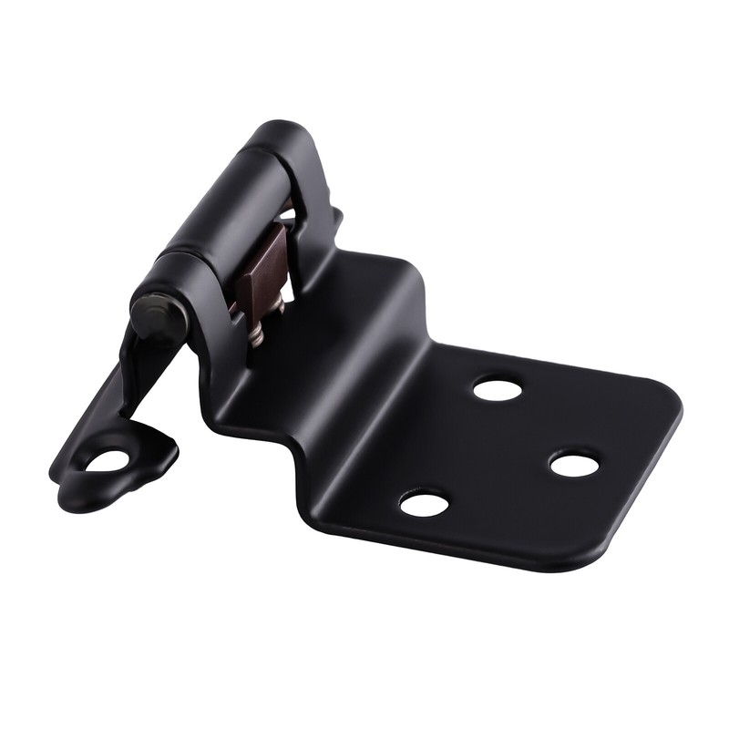 Lot Kitchen Door Cabinet Hinges Self Closing 3/8" Offset Inset Face Mount Black gallery