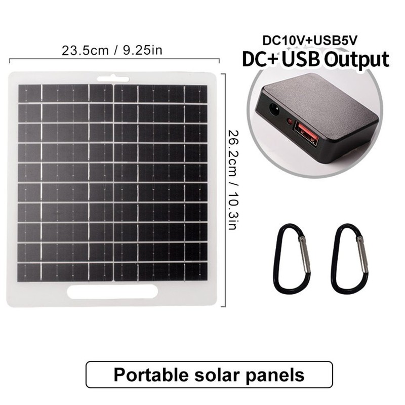 Portable Solar Panel USB Solar Charging Panel Efficient Solar Panel Traveling gallery