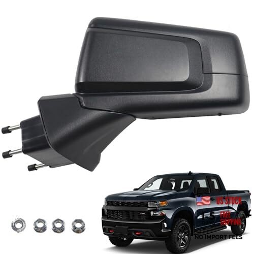 Driver Left Side Door Mirror replacement for 2019 Driver Side(LH) POWER+HEAT