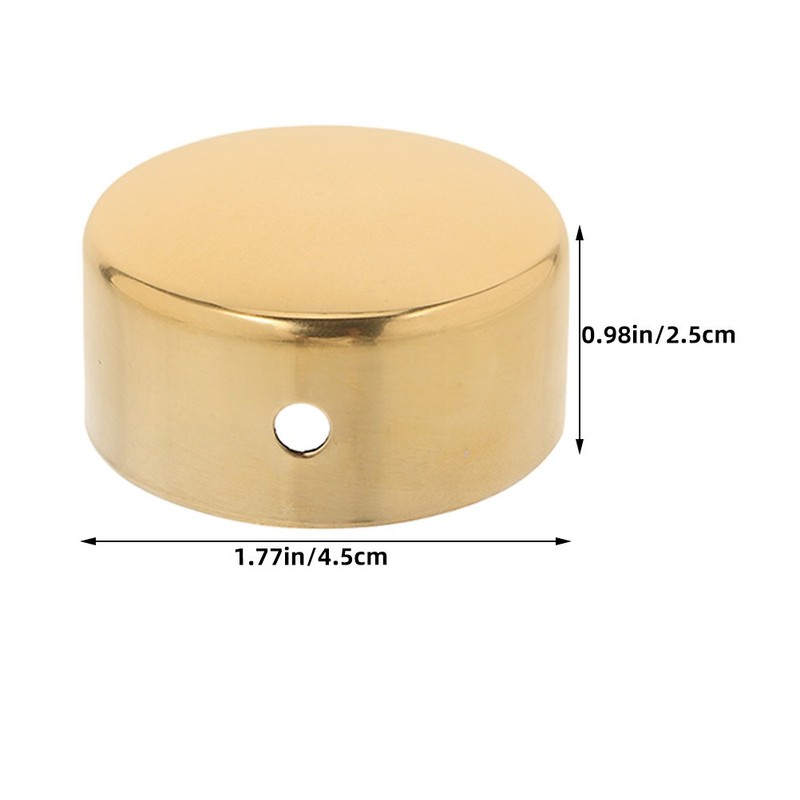 6 Pcs Hand Rail End Cover Stainless Steel Handrail Caps for Curtain Rods gallery