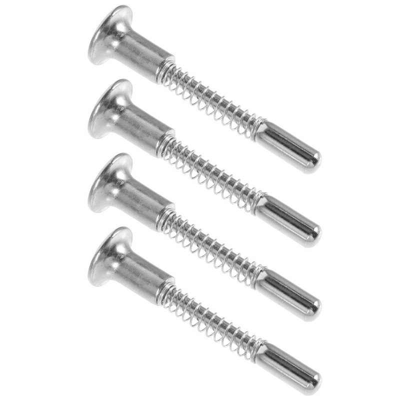 4Pcs Mini Crib Spring Loaded Latches Silver Iron Durable Bed Fasteners gallery