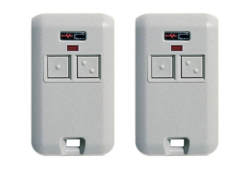 3060 Comp Gate/Garage 2-Button Remote Multicode 300MHz 10 Switch 2-PACK