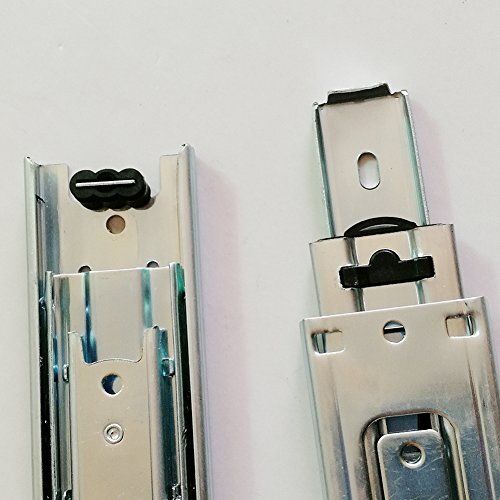 6 inch Length Full Extension Drawer Slides Telescopic Ball Bearing Slide Rail gallery
