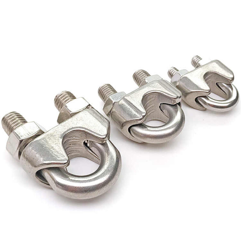 U Shape Bolt Thimble Wire Grips Clamp Clip Rope Cable 316 Stainless Steel M2-M32