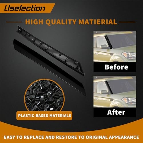 Windshield A-Pillar Trim Molding Window Outside Accessories Set, Compatible gallery