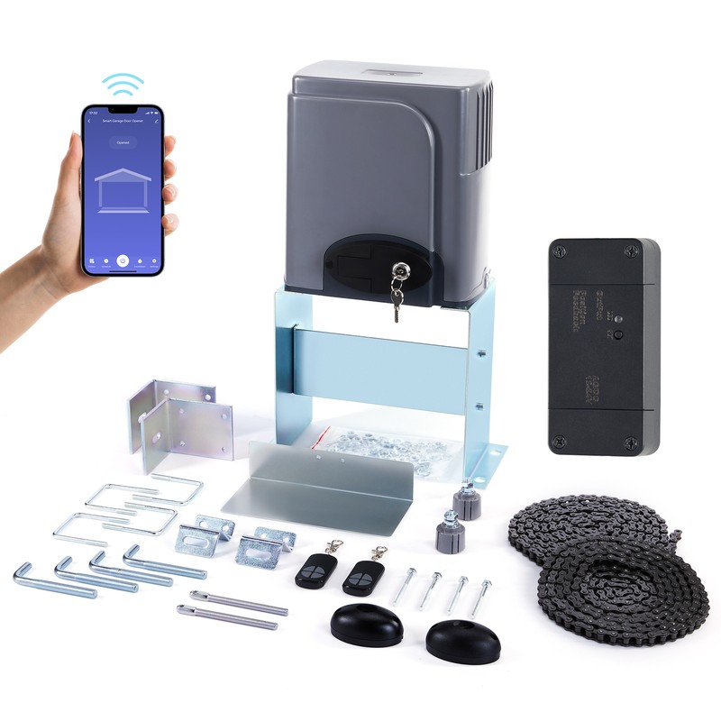 CO-Z 1800lbs Automatic Sliding Gate Opener w APP Control & Infrared Sensors kit