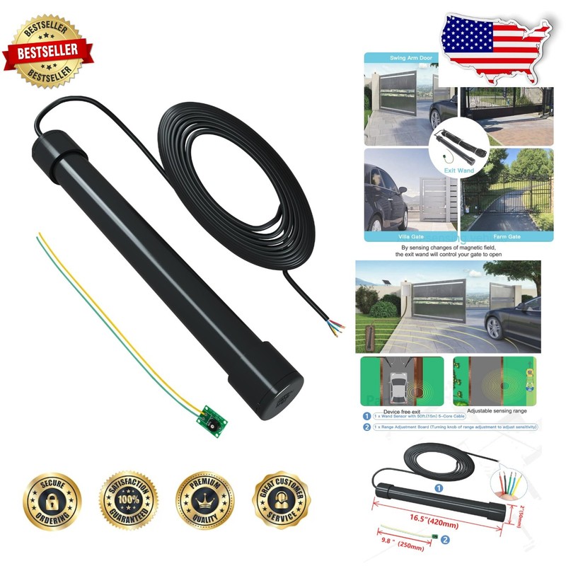 Gate Opener Exit Wand – Automatic Driveway Car Detector, Easy Install