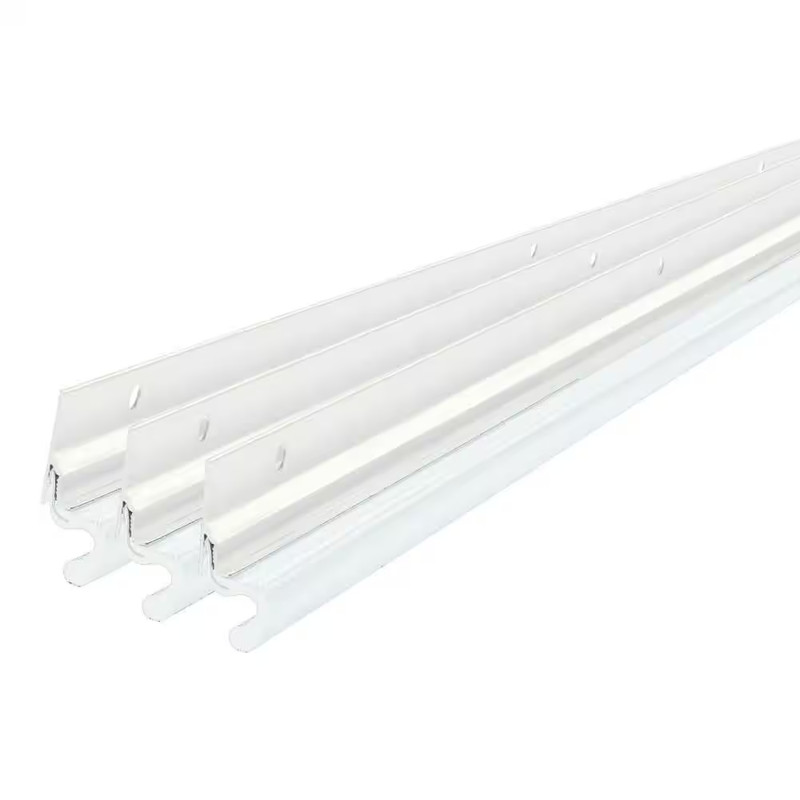 2 In. X 84 In. Interior/Exterior White Compression Door Jamb Weatherstrip Set wi