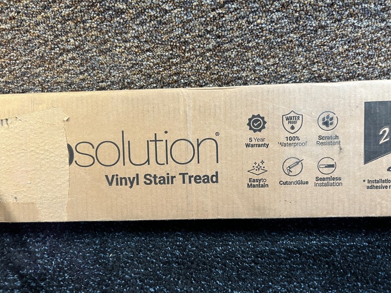 (QTY 2) StepSolution 46-inches Long Trail Oak Vinyl Stair Tread Cover gallery