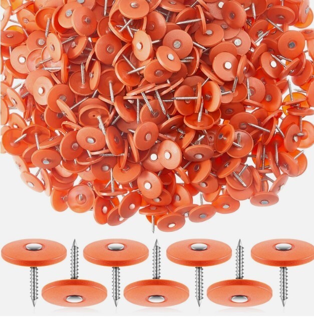 Round Plastic Cap Nail 1 Inch Galvanized Nails for House - 200 COUNT gallery