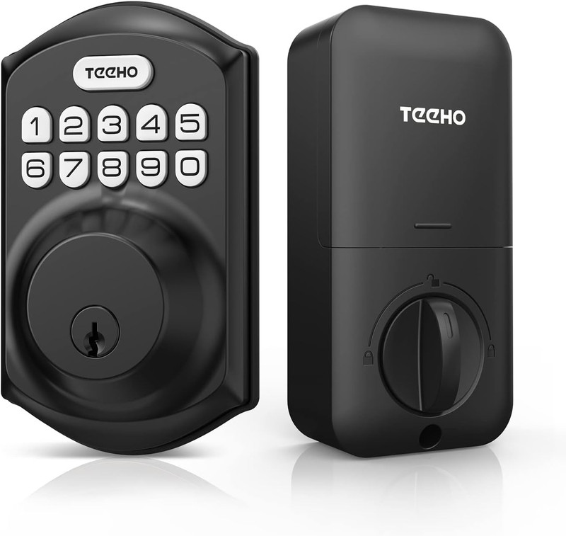 TEEHO TE001 Keyless Entry Door Lock with Keypad – Smart Deadbolt Lock for Front