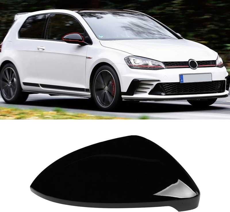 Compatible with Golf Mirror Cover 2013-2021, Right Passenge Color: Right Black