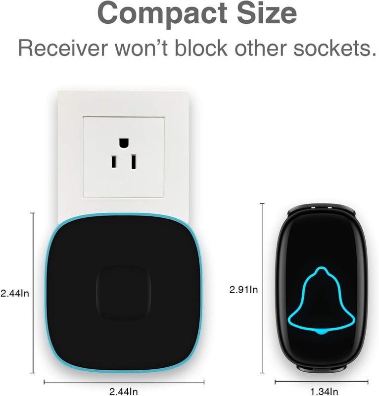 Waterproof Wireless Doorbell 1000ft Range gallery