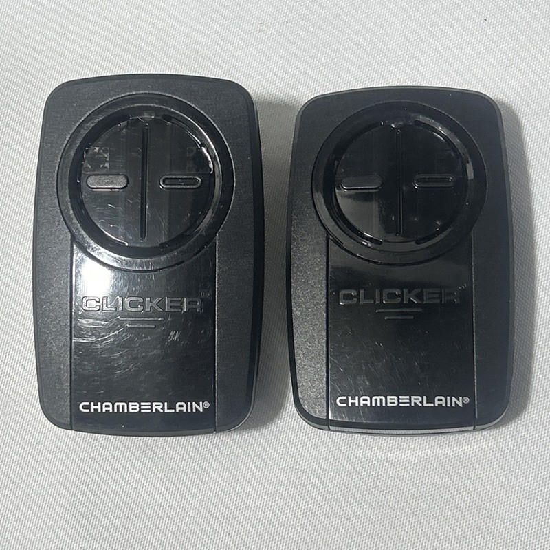2 Chamberlain Clicker Universal 2-Button Garage Door Opener Remotes KLIK5U-MC
