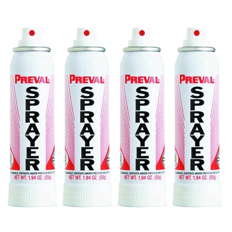 4 Pack Multicolor Power Units For Preval Paint Sprayer 267 With Spray Button