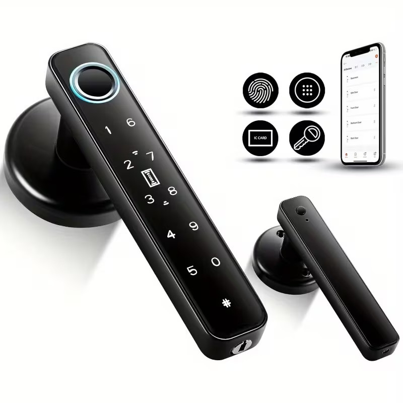 Fingerprint Reader, 5-In-1 Keyless Smart Deadbolt (Fingerprint / Password / NFC gallery