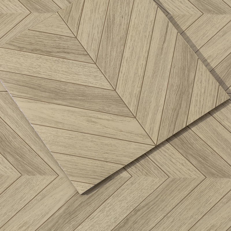 Peel and Stick Floor Tile, 20-Pack 12″ x 12″ Herringbone Wood Look Waterproof…