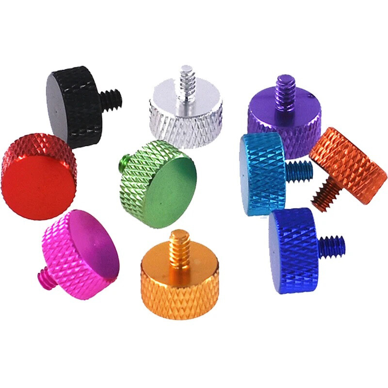 M3x16mm Computer PC Graphics Card Colourful Knurled Head Aluminum Thumb Screws gallery