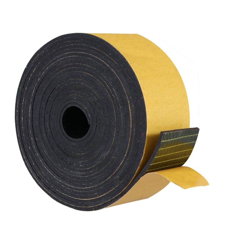 Adhesive Solid Neoprene Rubber Strips 1/8 (.125) inch Thick X 2 inch Wide X 1…