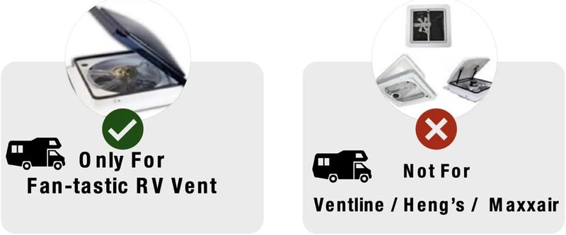 2-PACK RV Vent Screen Replacement, Metal RV Roof Vent Screen Cover, Easy Install gallery