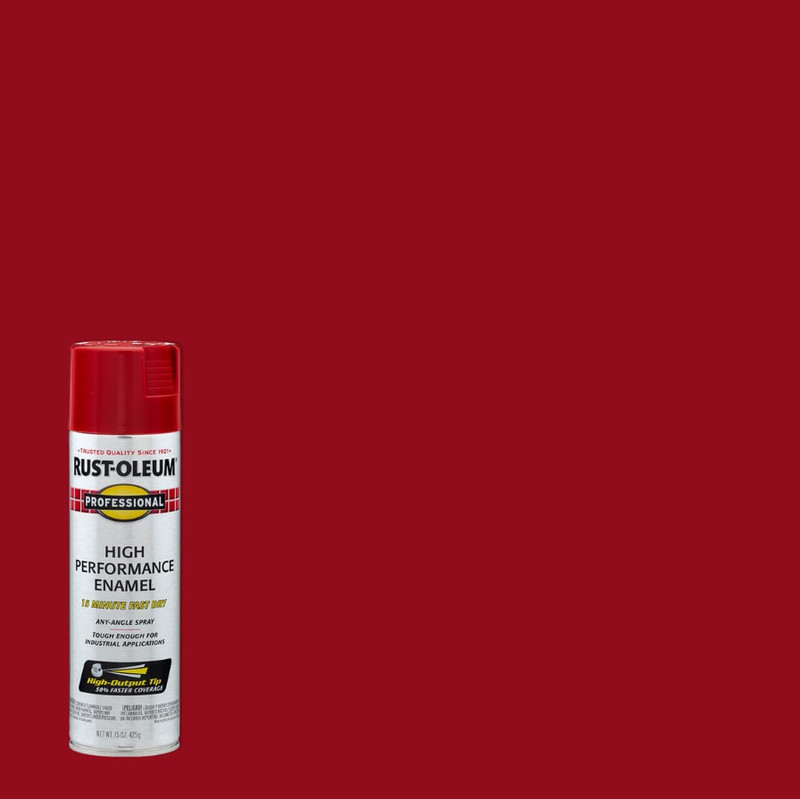 Rust-Oleum Professional High Performance Enamel Spray Paint Gloss Safety Red USA gallery