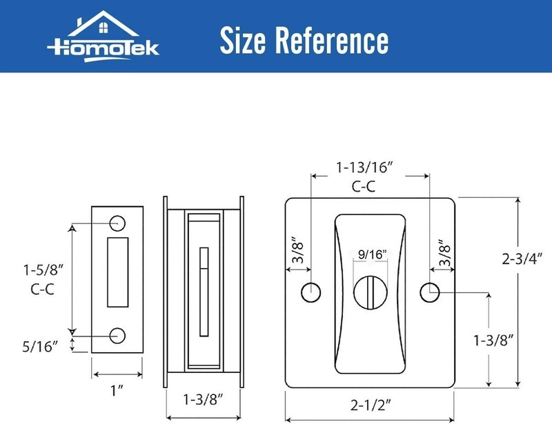 Versatile Keyed Lock for Sliding Doors - Stylish Security Solution in Black gallery