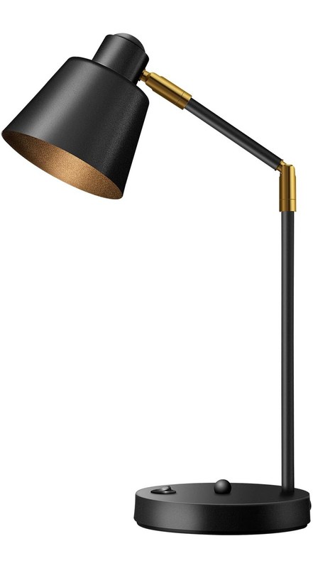 Anxingtools LED Desk Lamp with Dual USB Charging Ports, 100% Metal, 270° Sw