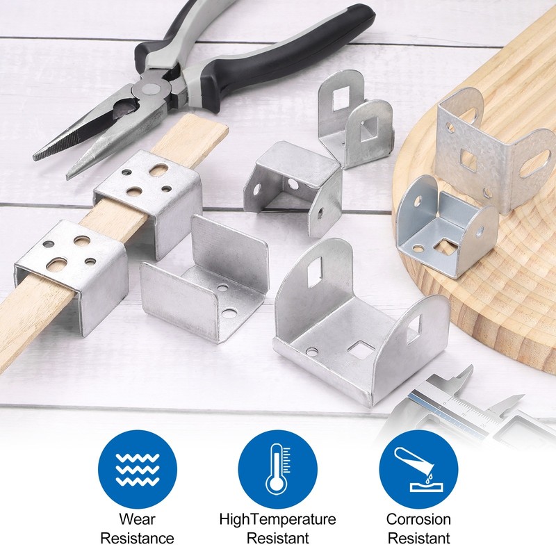 10pcs U Bracket for 1.54" Panel, 25x39x33mm Metal U Shaped Fasteners Brackets gallery
