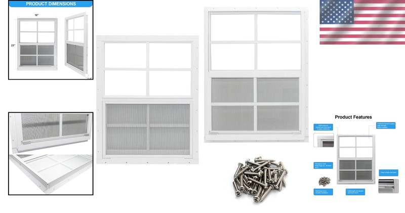 Traditional Style Flush Mount Window, 2 Pack gallery