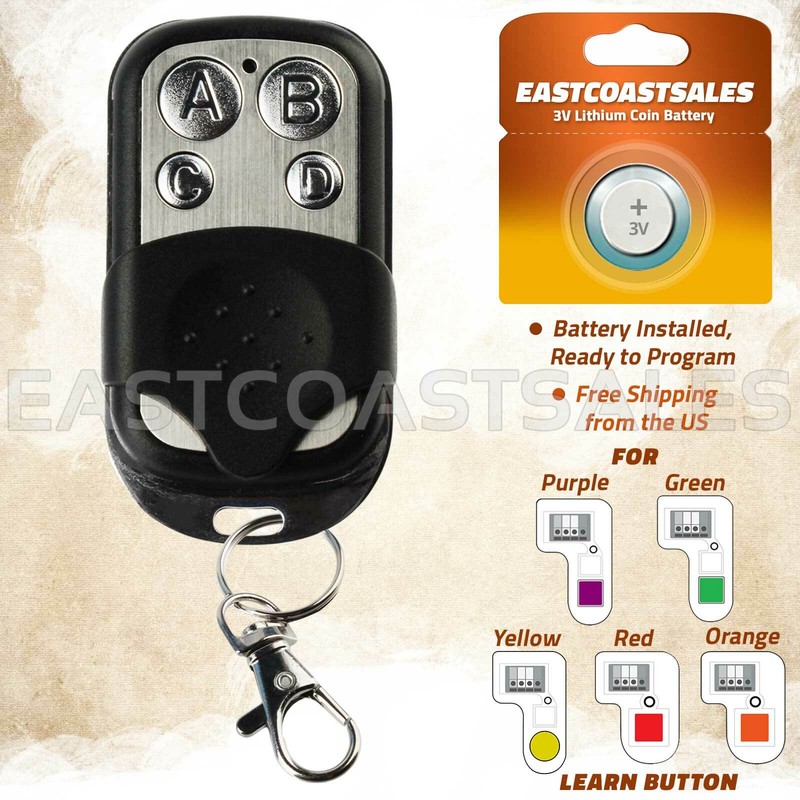 For 891LM 893LM Liftmaster Remote Transmitter Garage Door Security+ 2.0 Keychain
