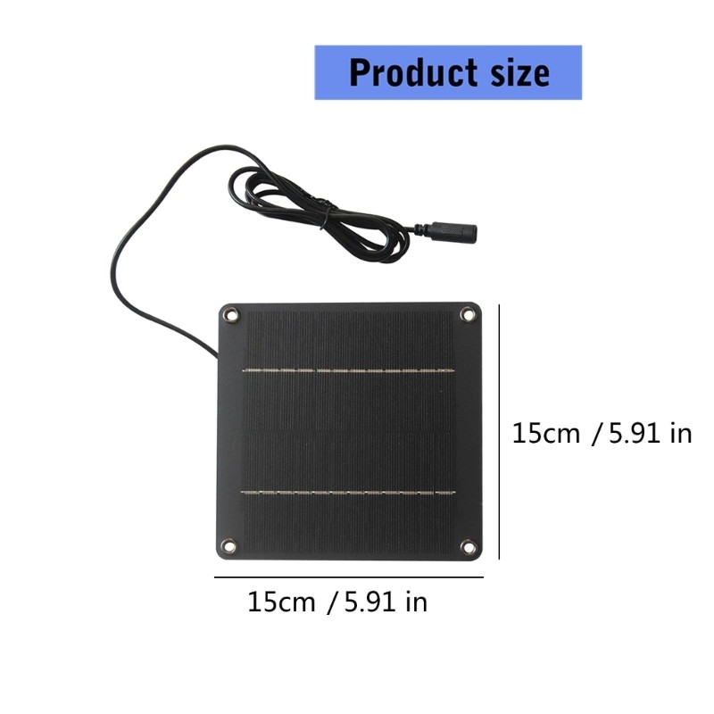 High Efficiency 4W 12V Solar Panel 6inch for Garden Light Small Home Systems gallery