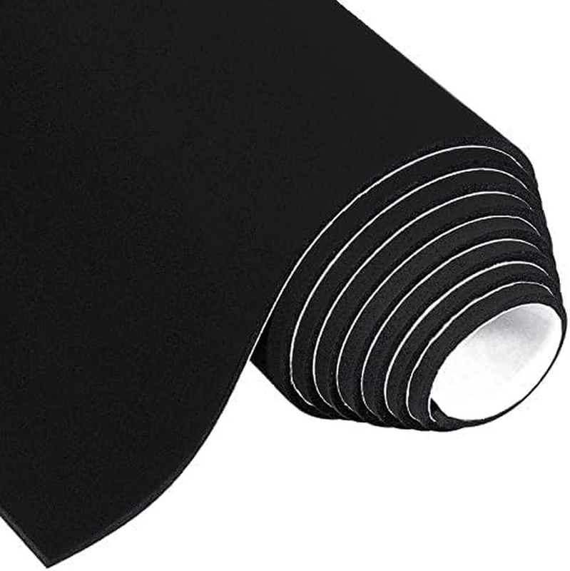 Adhesive Foam Padding 1/8 Inch Thick X 12 Inch W X 59 Inch L, Black Thin Neopren gallery
