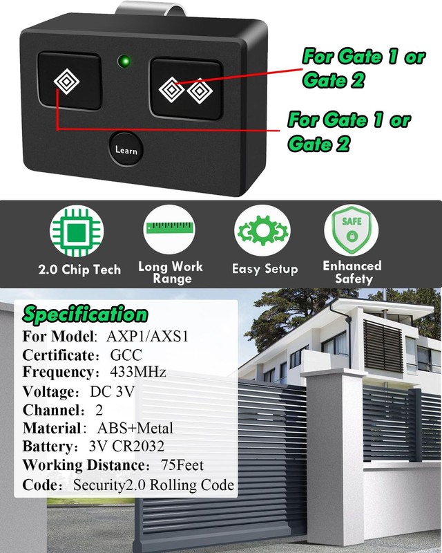 for Ghost Control, AXP1 AXS1 Ghost Gate Opener Remote Transmitter gallery