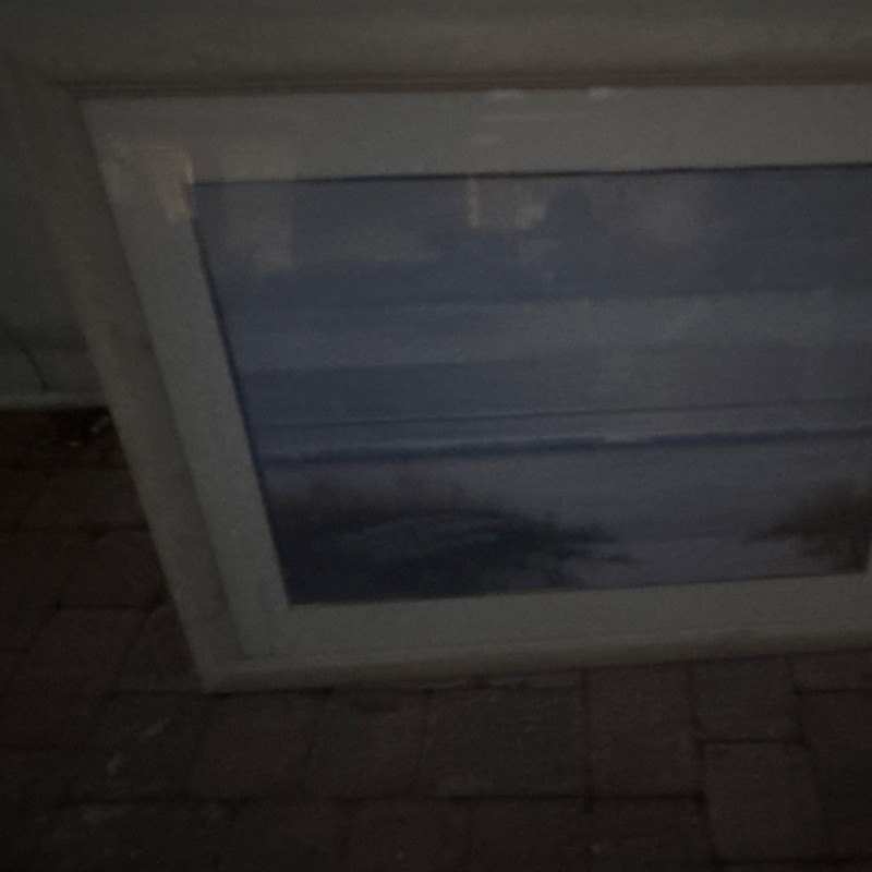 White Rectangle Picture Window Glass Panel for Home, Interior and Exterior White