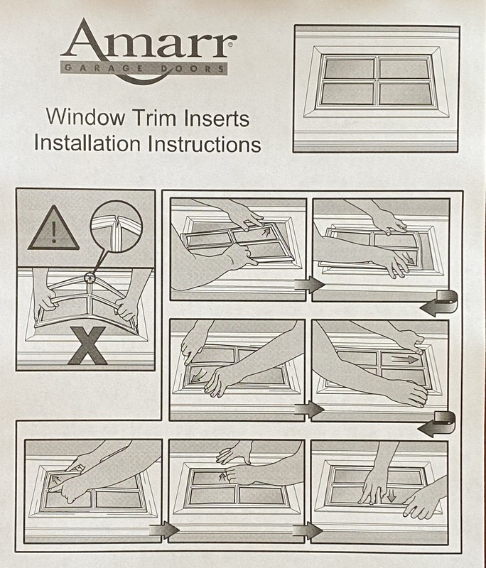4 Amarr Cathedral Replacement Insert for Short Panel Amar Garage Door Wicker Tan gallery