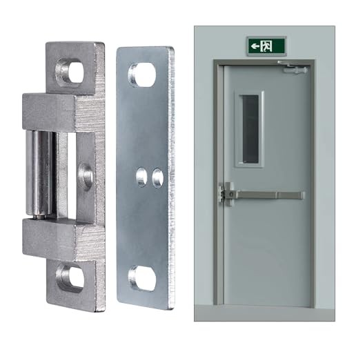 Fire Rated Rim Strike for Panic Exit Device, Surface Roller Strike Plate 1 Pack