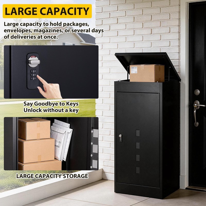 Package Delivery Boxes for Outside, Extra Large Parcel Drop Boxes with Secure gallery