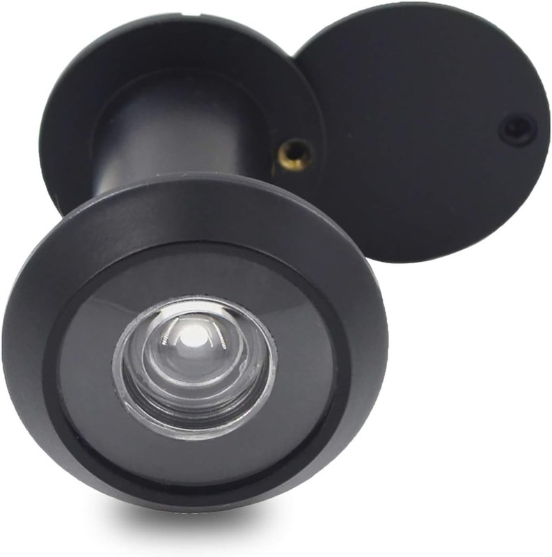 Premium 220° Wide Angle Door Viewer Solid Brass Security Peephole with Privacy