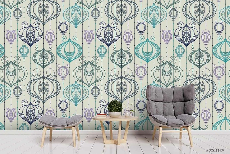 3D Decorative Element Pattern Self-adhesive Removable Wallpaper Murals Wall 498