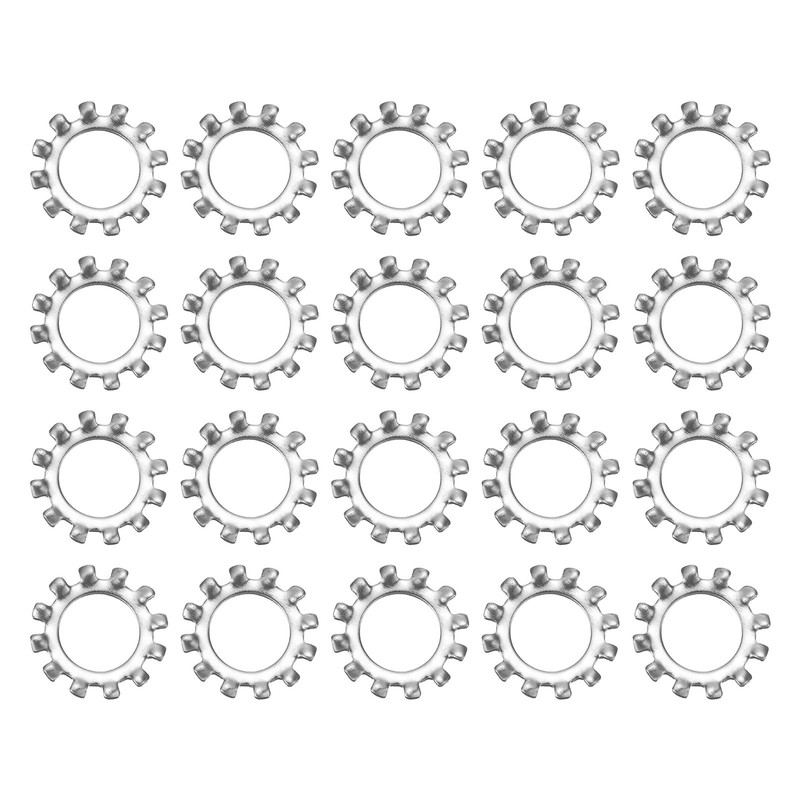 40Pcs 7/16″ 304 Stainless Steel External Tooth Lock Washer