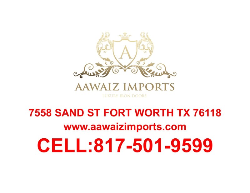 Frisco Model Single Front Entry Wrought Iron Door Clear Glass gallery
