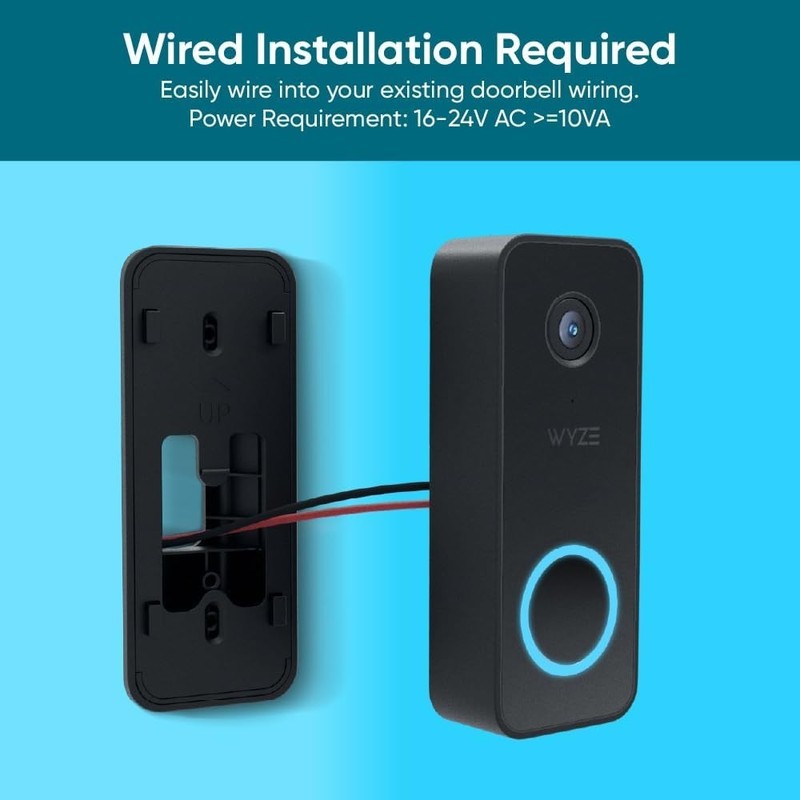 Smart Video Doorbell V2: 2K Resolution, Night Vision & Expert Setup Included gallery