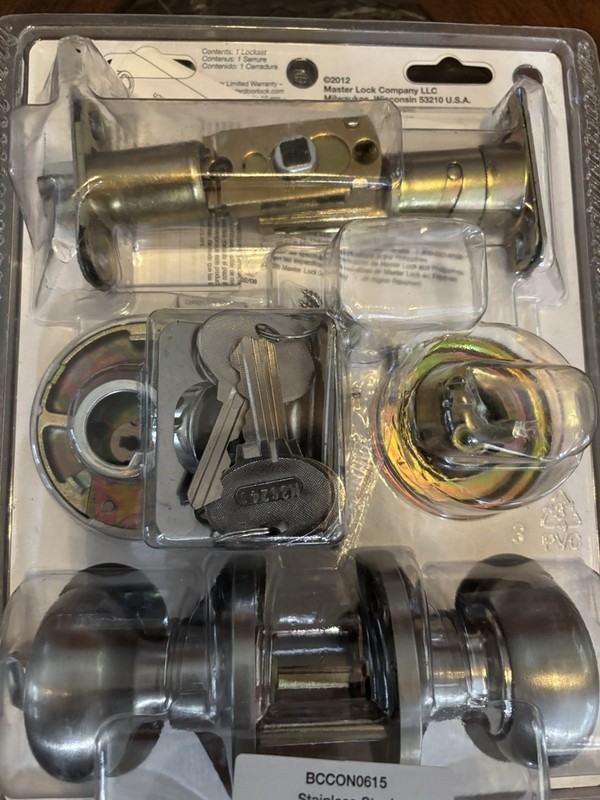 Master Lock Security Set Deadbolt 2 Pack Keyed Alike nickel silver New gallery